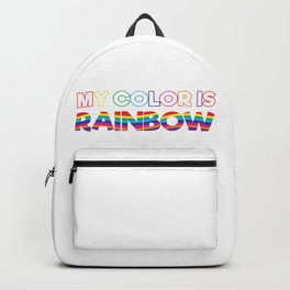 My Color Is Rainbow Backpack