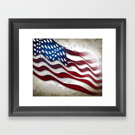 Old Glory...long may she wave Framed Art Print