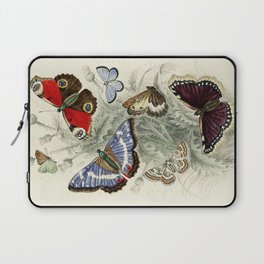 Vintage Butterfly Illustration by Oliver Goldsmith Laptop Sleeve