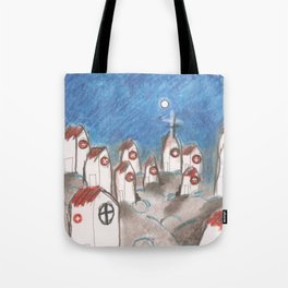 White Church Tote Bag