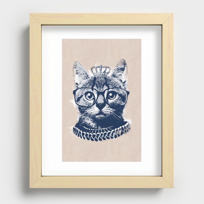 Queen Cat Recessed Framed Print