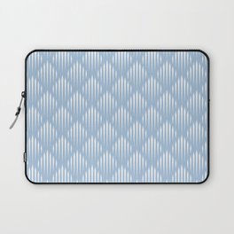 Pale Blue and White Abstract Pattern Laptop Sleeve
