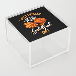 Goldfish Oranda Tank Food Bowl Aquarium Acrylic Box