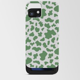 Cow Print in Forest Green iPhone Card Case