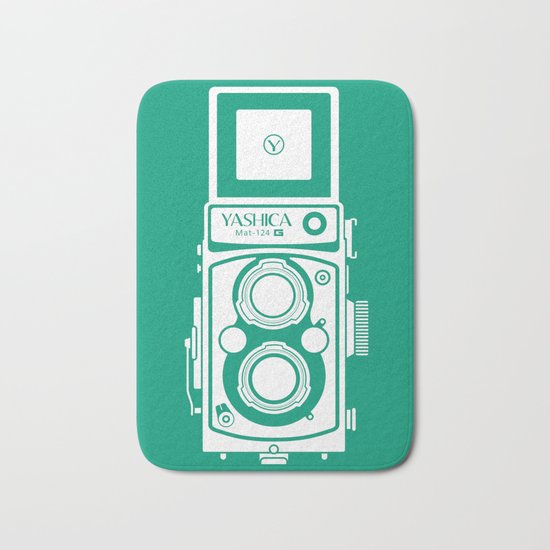 Yashica Mat 124G Camera Emerald Bath Mat