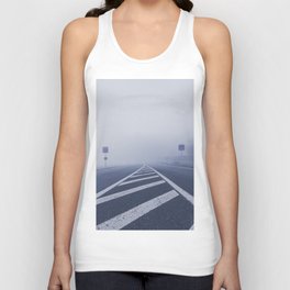A road in the morning mist Tank Top