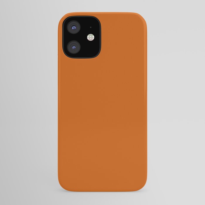 Burnt Orange Solid Color Iphone Case By Makeitcolorful Society6