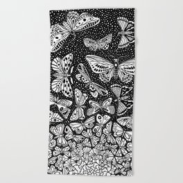 Escher - Butterflies Tessellation Beach Towel