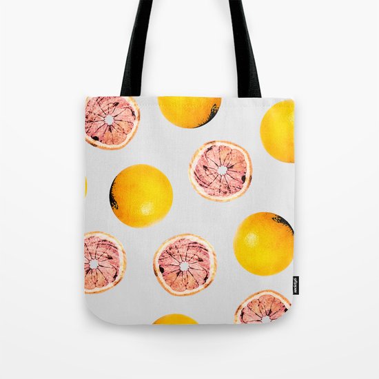 Grapefruit Pattern #society6 #decor #buyart Tote Bag