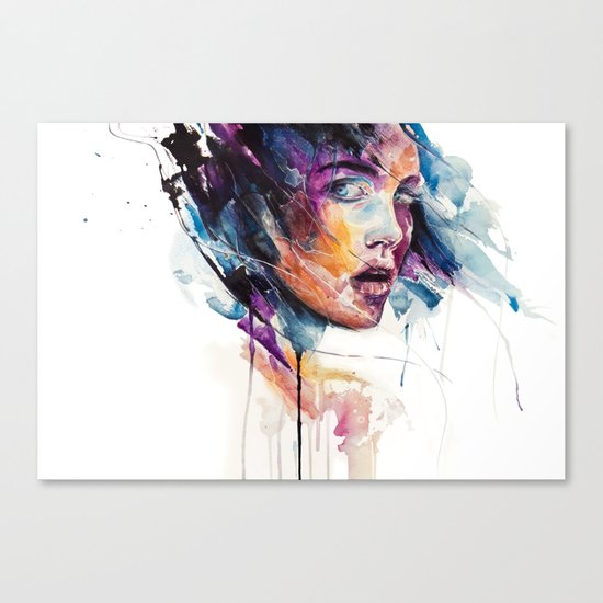sheets of colored glass Canvas Print