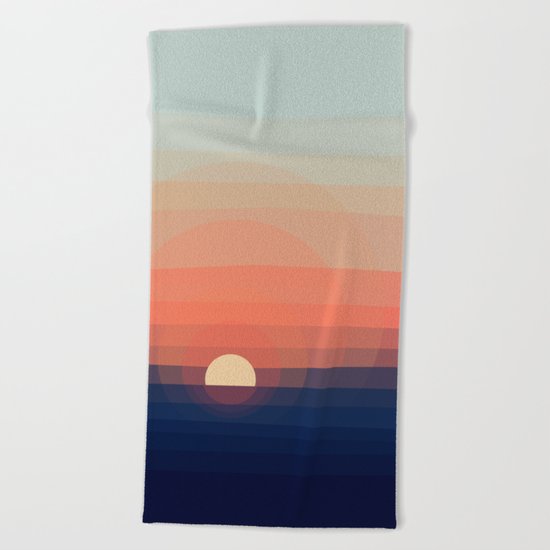 Colors Sunset Beach Towel