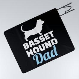 Basset hound dad Picnic Blanket
