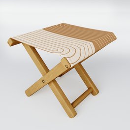 Two Tone Line Curvature LXIV Folding Stool
