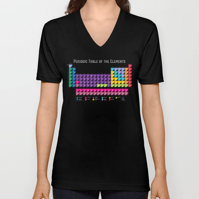 Periodic Table V Neck T Shirt