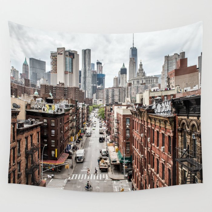 New york City USA Wall Tapestry by Sebastien BOUVIER  Society6