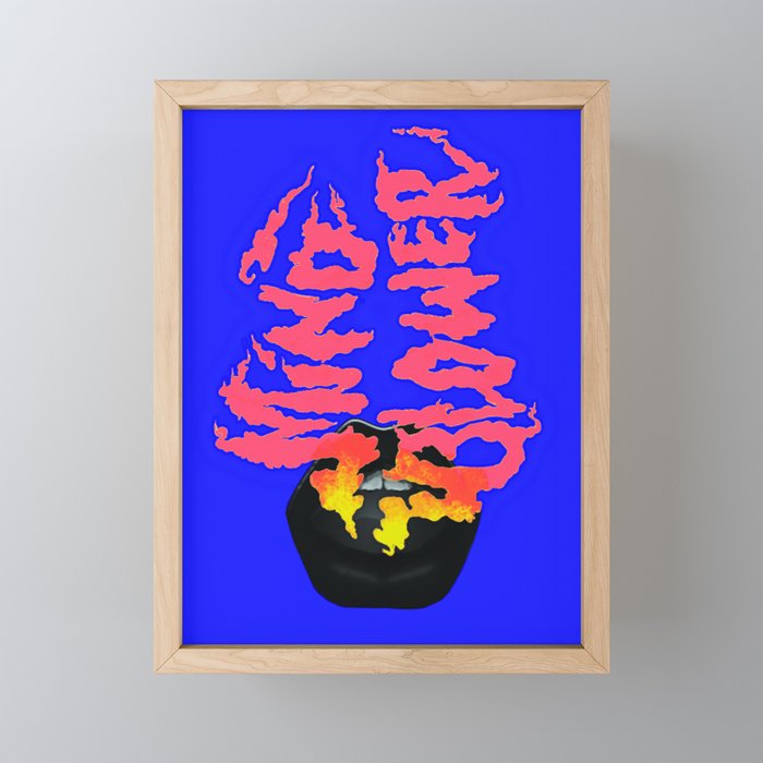 Mind Blower Framed Mini Art Print