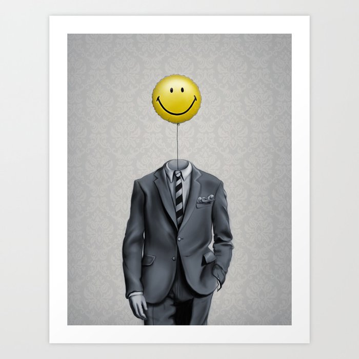 Mr. Smiley :) Art Print