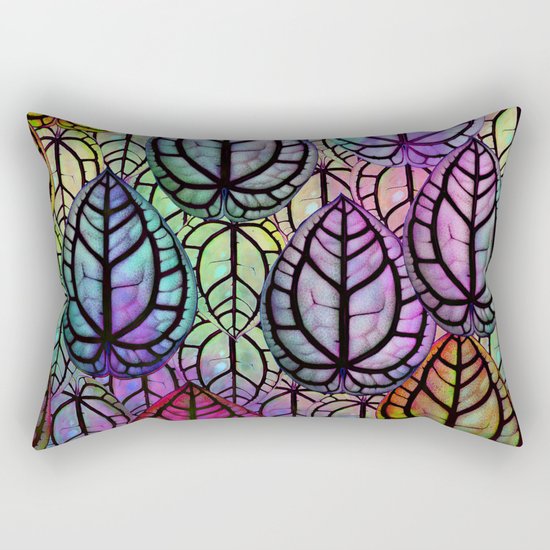 Multicolored Leaves Rectangular Pillow