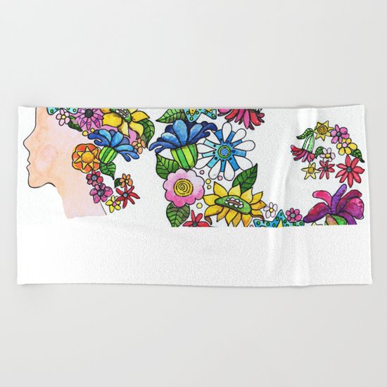 Blooming Beach Towel