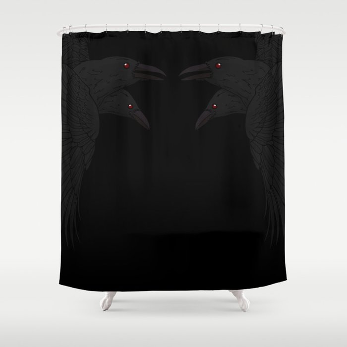 Odin's Ravens Shower Curtain