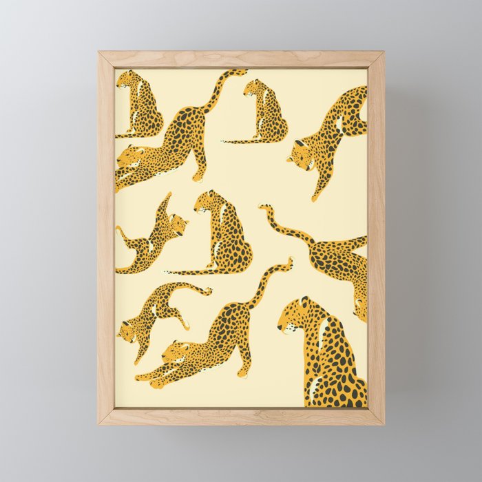 Cheetah Inspired  Framed Mini Art Print