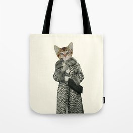 Kitten Dressed as Cat Tote Bag
