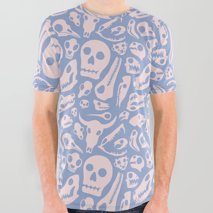 Soft Skulls All Over Graphic Tee