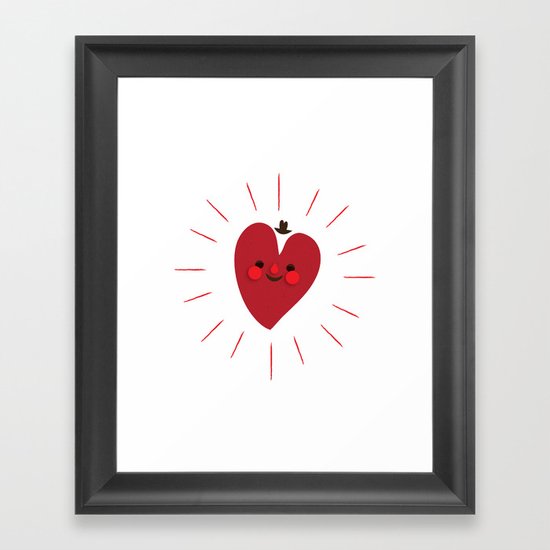 Happy Heart Framed Art Print