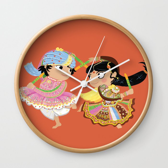 Indian Dance Wall Clock