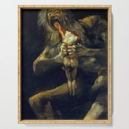 Francisco Goya "Saturn Eating his Son" Serving Tray