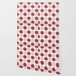 Pomegranate fruit print Wallpaper