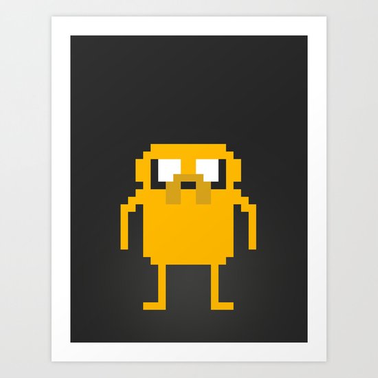 jake pixel Art Print