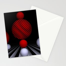 geometry and three colors -50- Stationery Card
