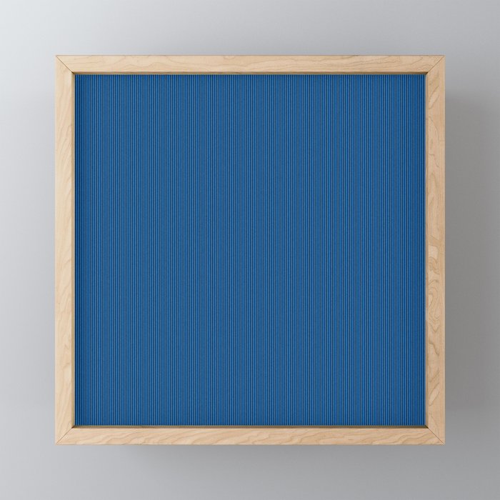 Blue corduroy Framed Mini Art Print