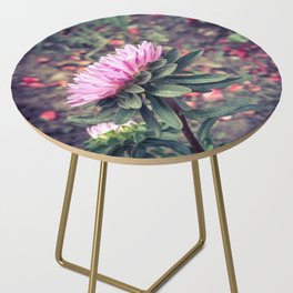 Pastel purple autumn Chrysanthemum Side Table