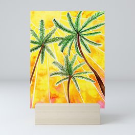 Under the Palm Trees Mini Art Print
