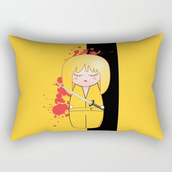 Kokeshi Beatrix of Kill Bill Rectangular Pillow