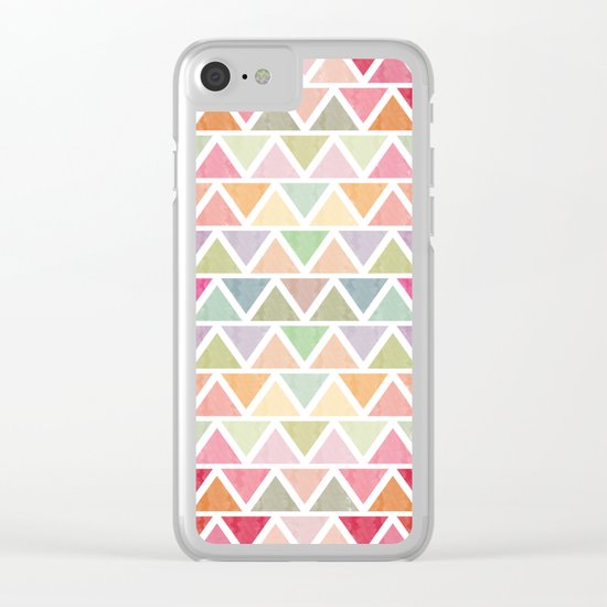 Lovely geometric Pattern III Clear iPhone Case