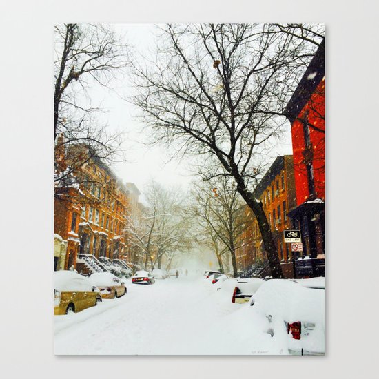 NYC @ Snow Time Canvas Print