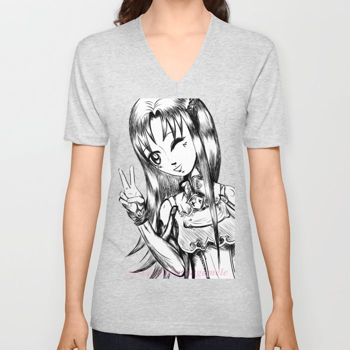 Asuna V Neck T Shirt