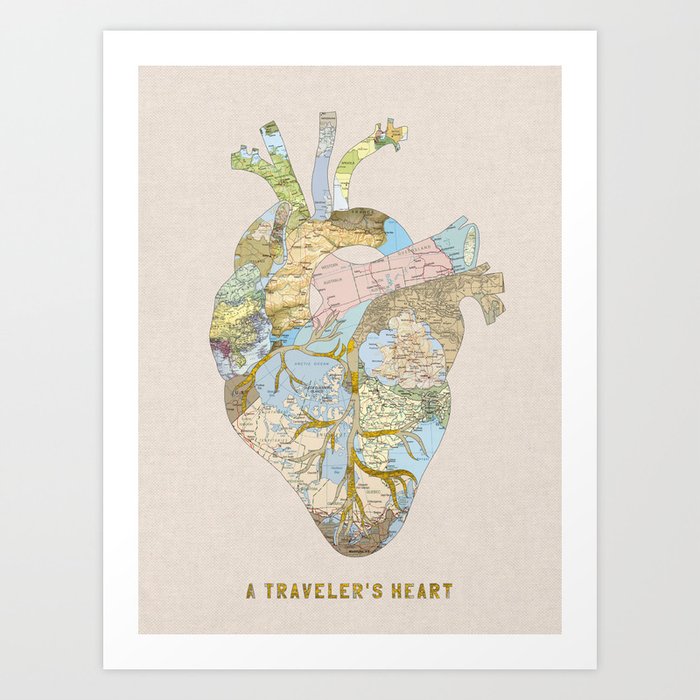 A Traveler's Heart Art Print