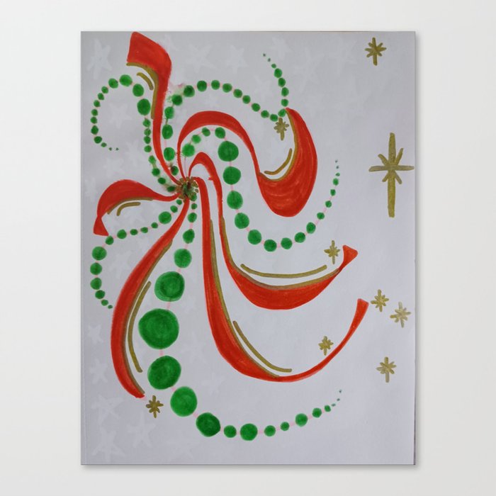 Christmas whirlwind Canvas Print