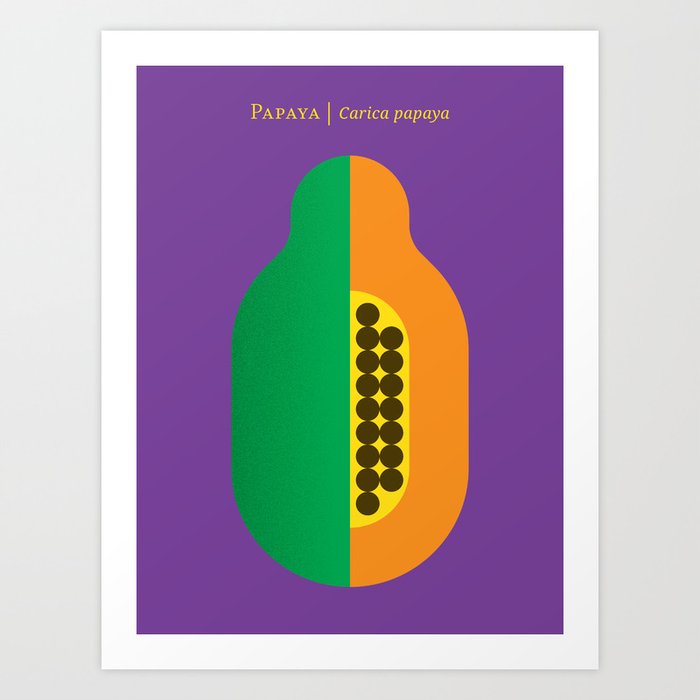 Fruit: Papaya Art Print