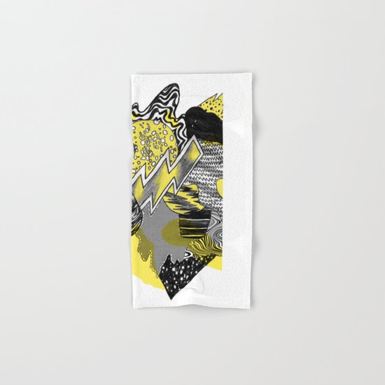 Vase on galaxies Hand & Bath Towel