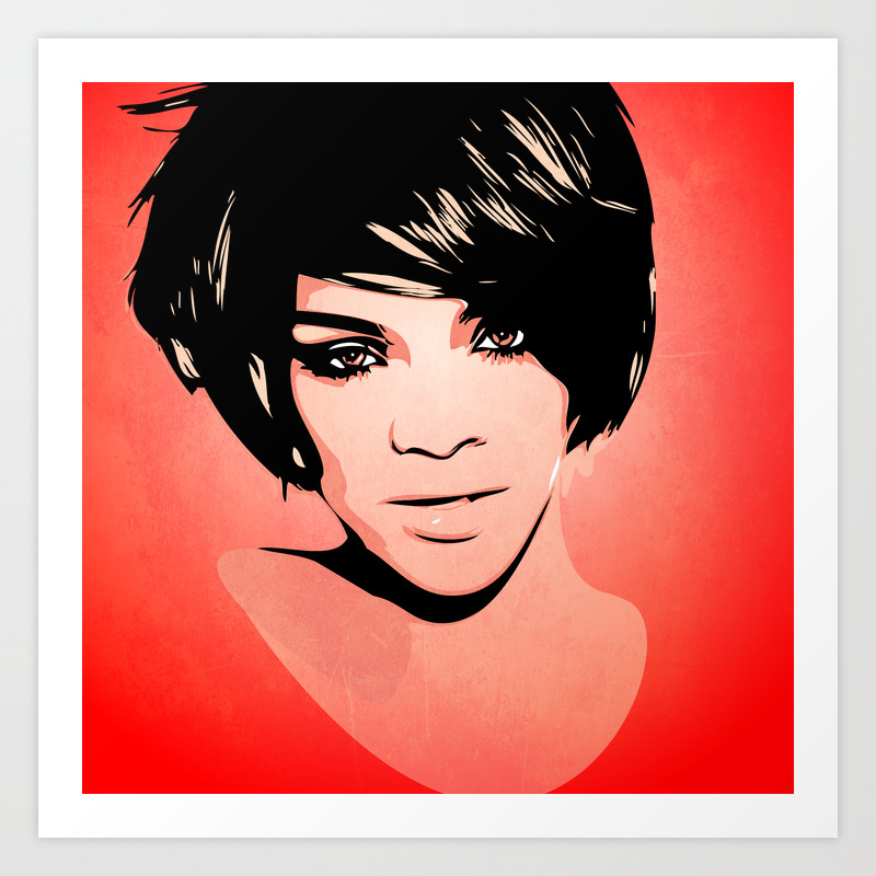 Rihanna Pop Art Art Print By Wcsmack Society6