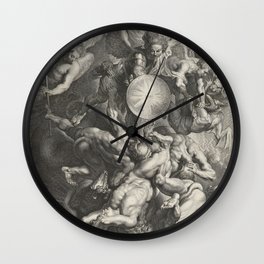 The Fall of the Rebel Angels -  Lucas Emil Vorsterman Wall Clock
