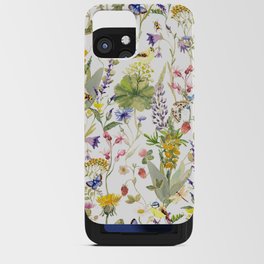 Watercolor Midsummer Wildflowers Meadow  iPhone Card Case