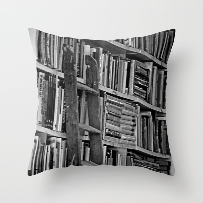 Book Shelves Throw Pillow