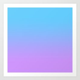 When Abstract Blue Sky Meets Lavender Field  Art Print