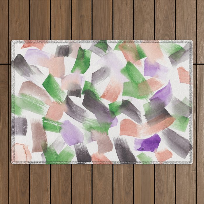 29   |Abstract Watercolor | March 2021 | Abstract Painting Outdoor Rug